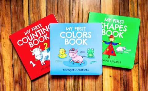 Image of THE BARNYARD ANIMALS BOX SET: MY FIRST BOARD BOOK LIBRARY (BARNYARD BASICS)