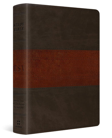 Image of ESV PERSONAL SIZE STUDY BIBLE (TRUTONE, FOREST/TAN)
