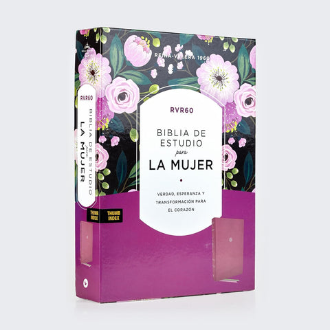 Image of BIBLIA RVR 1960 DE ESTUDIO PARA LA MUJER PIEL ORQUIDEA CON INDICE INTERIOR A COLOR COMFORT PRINT