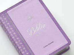 Image of BIBLIA RVR 1960 LETRA GRANDE TAMANO MANUAL NEOCLASSIC LILA SIMIL PIEL