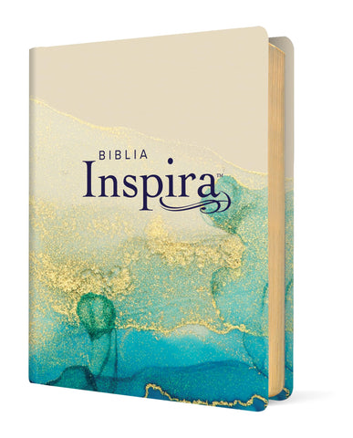 Image of Biblia NTV Inspira con Filament Símil Piel Oro