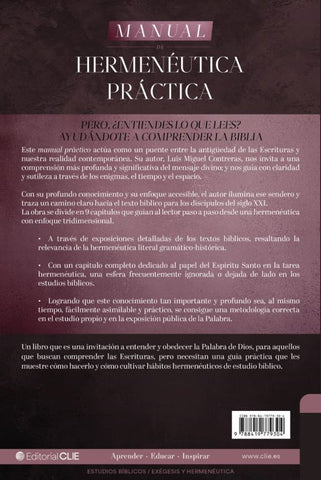 Image of Manual de Hermenéutica Práctica