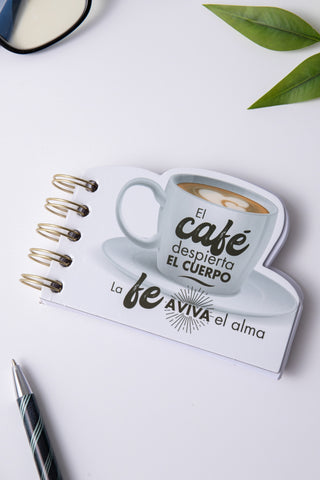 Image of LIBRETA TROQUELADA CAFE