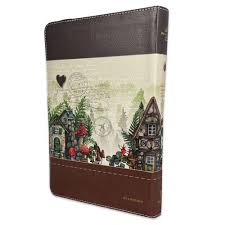 Image of BIBLIA RVR 1960 PARA MUJERES LETRA GRANDE 12 PUNTOS MAMUAL CIERRE FANTASIA CAFE YO Y MI CASA