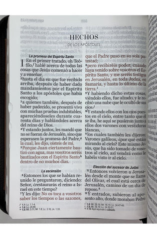 Image of Biblia RVR 1960 Letra Súper Gigante Geométrico Café Símil Piel con Índice y Cierre