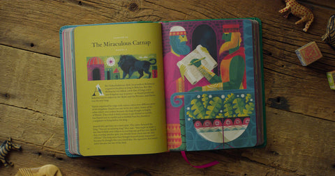 Image of THE BIGGEST STORY BIBLE STORYBOOK (TRUTONE, GREEN/TEAL)