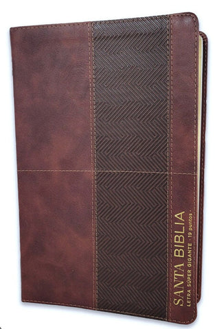 Image of BIBLIA RVR 1960 LETRA SUPER GIGANTE CAFE GEO COLECCION EFESO CON INDICE SIMIL PIEL
