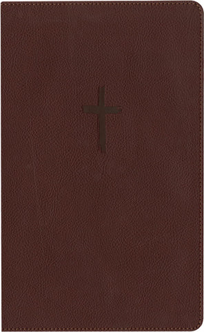 Image of BIBLIA NTV REFERENCIA CENTRAL LETRA GRANDE CON FILAMENT SIMIL PIEL CAFE INDICE, LETRA ROJA