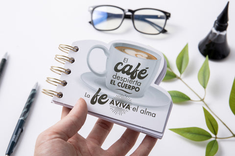 Image of LIBRETA TROQUELADA CAFE