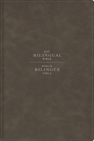 Image of BIBLIA ESV/NBLA BILINGUE PIEL GRIS