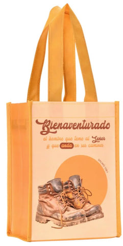 Image of Bolsa Tote Bag Pequeña a Todo Color. Bienaventurado el Hombre