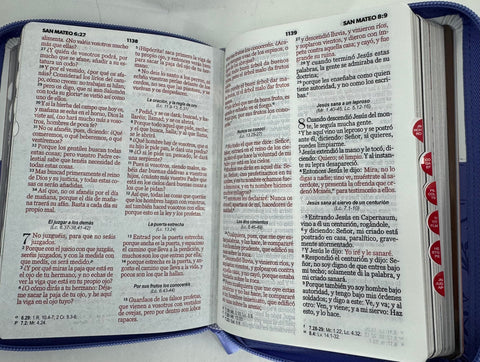 Image of BIBLIA RVR 1960 QUINCENERA LILA BLANCO