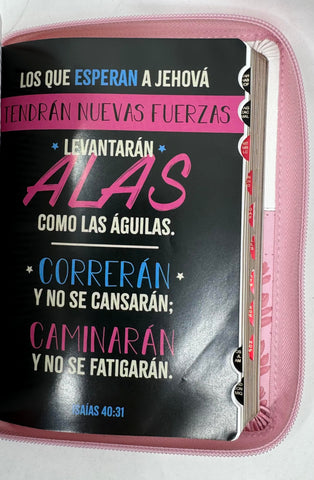 Image of BIBLIA RVR 1960 QUINCENERA ROSA BLANCO