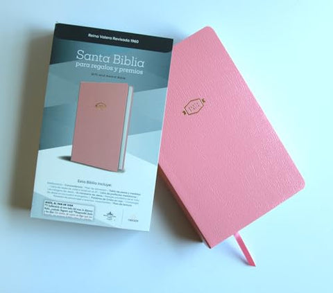 Image of BIBLIA RVR 1960 PARA REGALOS Y PREMIOS ROSADA SIMIL PIEL