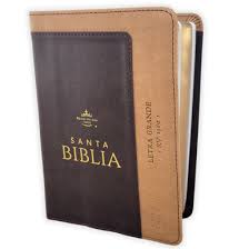 Image of BIBLIA RVR 1960 LETRA GRANDE TAMANO MANUAL BICOLOR CAFE CAFE SIMIL PIEL