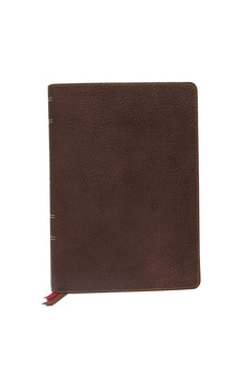 Image of NKJV Study Bible, Premium Calfskin Leather, Brown, Full-Color, Thumb Indexed, Comfort Print: The Complete Resource for Studying God’s Word