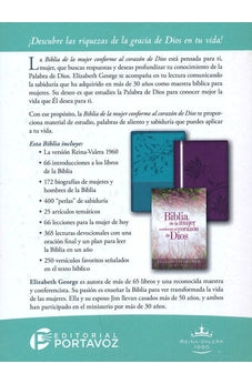 Image of Biblia RVR 1960 de la Mujer Conforme al Corazón de Dios Piel Imitación Jardín