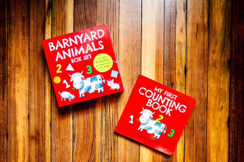 Image of THE BARNYARD ANIMALS BOX SET: MY FIRST BOARD BOOK LIBRARY (BARNYARD BASICS)