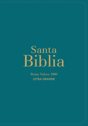 Biblia RVR 1960 Compacta Letra Grande 11 puntos Símil Piel Pino Verde
