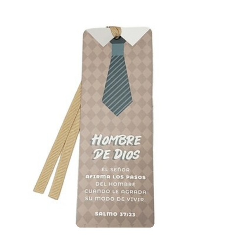 Image of MARCADOR DE LIBRO CON RIBBON HOMBRE DE DIOS
