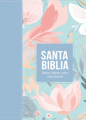 Biblia RVR 1960 Compacta Letra Grande 11 puntos Símil Piel Acero