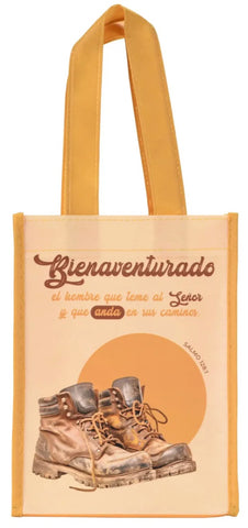 Image of Bolsa Tote Bag Pequeña a Todo Color. Bienaventurado el Hombre