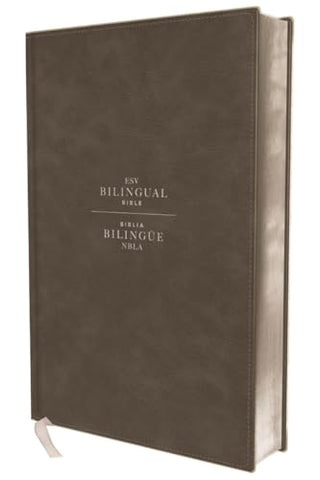 Image of BIBLIA ESV/NBLA BILINGUE PIEL GRIS