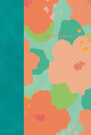 Biblia RVR 1960 Letra Gigante Floral Símil Piel Con Índice