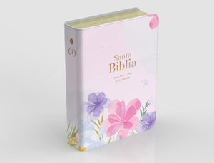 Biblia RVR 1960 Compacta Letra Grande 11 puntos Símil Piel Violeta Claro