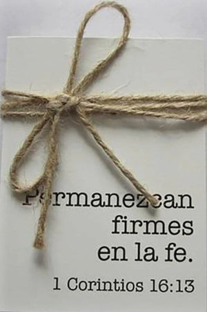 CUADRO BLOQUE BLANCO & NEGRO (3X4) - PERMANEZCAN FIRMES EN LA FE