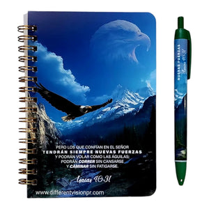PACK LIBRETA ANILLAS CON BOLIGRAFO. NUEVAS FUERZAS