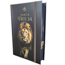 BIBLIA RVR 1960 TAMANO MANUAL LETRA GRANDE TAPA DURA LEON DE JUDA TAPA DURA