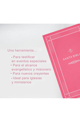 Image of Biblia RVR 1960 Economica Rosa Rústica