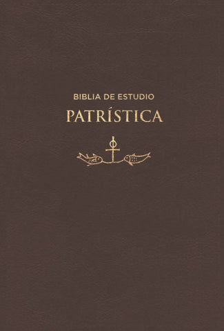 Image of BIBLIA RVR 1977 DE ESTUDIO PATRISTICA NEGRA SIMIL PIEL CON INDICE