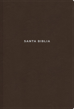 Biblia NVI de Estudio Letra Grande Café Símil Piel