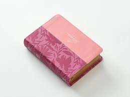Image of BIBLIA RVR 1960 LETRA GRANDE TAMANO MANUAL BICOLOR ROSA ROSA SIMIL PIEL
