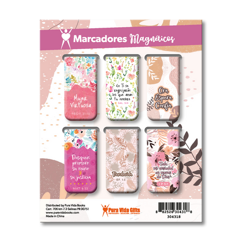 Image of MARCADORES MAGNETICOS: FLORAL