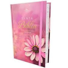 Image of BIBLIA RVR 1960 LETRA GRANDETAMANO MANUAL TAPA DURA FLOR ROSA TAPA DURA