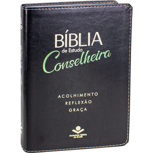 BIBLIA EM PORTUGUES NAA DE ESTUDO CONSELHEIRA CAPA COURO SINTETICO: NOVA ALMEIDA ATUALIZADA