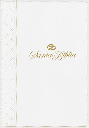 Biblia NTV Letra Grande Tamaño Manualcon Filament Símil Piel Blanco Letra Roja