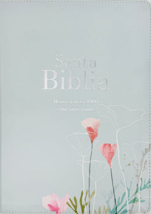 Biblia RVR 1960 Letra Súper Gigante Símil Piel Menta Fresca
