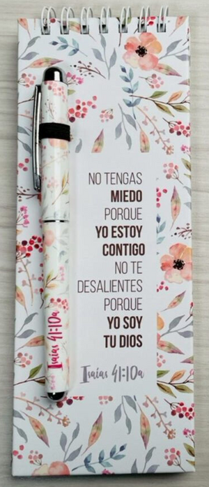 BLOCK DE NOTAS CON BOLIGRAFO. NO TENGAS MIEDO