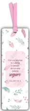 MARCADOR DE LIBRO CON RIBBON CON SUS PLUMAS TE CUBRIRA