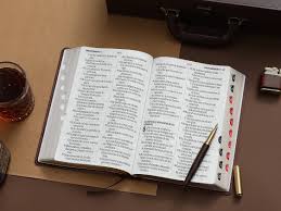Image of BIBLIA RVR 1960 LETRA SUPER GIGANTE CAFE GEO COLECCION EFESO CON INDICE SIMIL PIEL