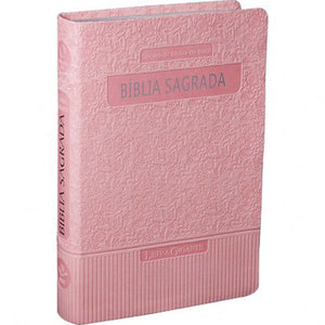 BIBLIA EM PORTUGUES RA065TILG TAPA IMITACION CUERO ROSA CLARO INDICE DIGITAL
