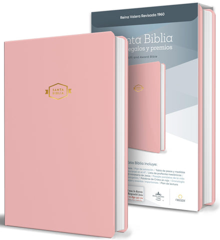 Image of BIBLIA RVR 1960 PARA REGALOS Y PREMIOS ROSADA SIMIL PIEL