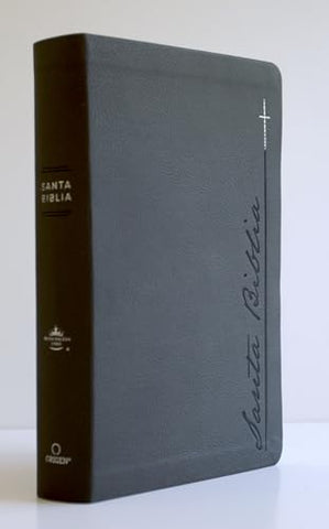 Image of BIBLIA RVR 1960 LETRA GIGANTE GRIS SIMIL PIEL