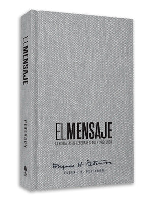 Biblia El Mensaje Gris Tela Tapa Dura