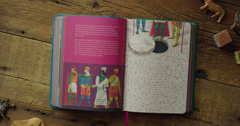 Image of THE BIGGEST STORY BIBLE STORYBOOK (TRUTONE, GREEN/TEAL)