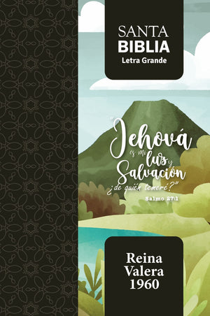 Biblia RVR 1960 Letra Grande Tamaño Manual Salmo 27:1 con Cierre e Índice